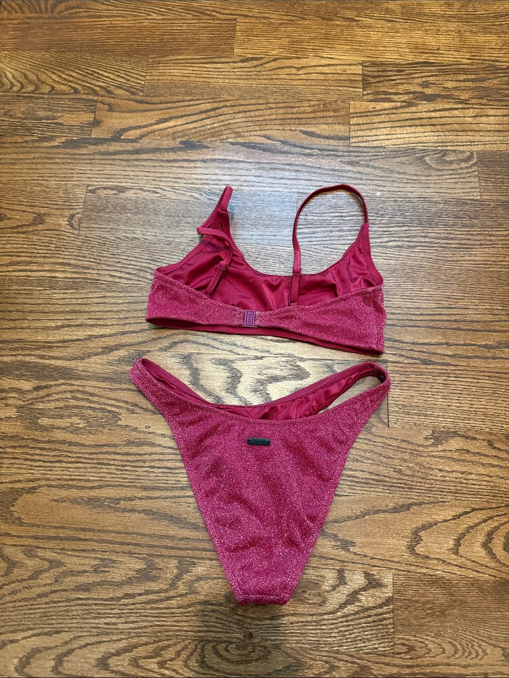 triangl swimwear Shimmer Raspberry Two-Piece Bikini - Picture 4 of 4